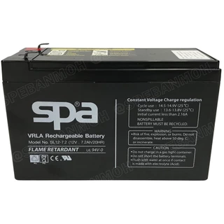 SL12-7.2 SPA Battery 12V 7.2A แบตเตอรี่แห้ง สำรองไฟ 12V 7.2Ah แบตเตอรี่สปา แบตเตอรี่ SPA แบตแห้ง SPA แบต UPS ไฟฉุกเฉิ...