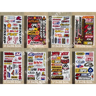 40ลายให้เลือก สติ๊กเกอร์แต่งรถ Motocross สติ๊กเกอร์ติดรถมอเตอร์ไซด์ รถแข่ง motocross atv logo