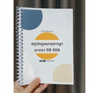 สรุปกฎหมายอาญา ภาค 1 บทบัญญัติทั่วไป มาตรา 59-106