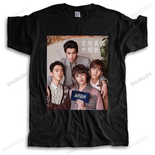 เสื้อขาว ผู้ชาย o-คอแขนสั้นเสื้อยืดสีดําท็อปส์ซู METEOR GARDEN ละครผู้หญิง homme ฤดูร้อนตลกเสื้อยืดหลวมเย็น