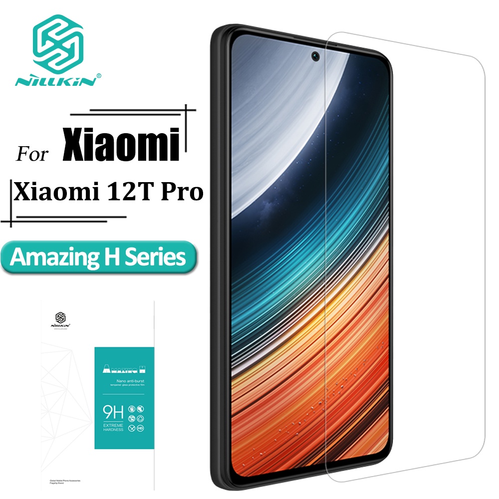 Nillkin Xiaomi 12T Pro 12T กระจกนิรภัย กันรอยนิ้วมือ กันรอยขีดข่วน กันแสงสะท้อน H Series 9H สําหรับ