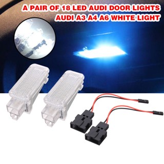 โคมไฟโปรเจคเตอร์ LED 12V 6500K สีขาว สําหรับรถยนต์ Audi A3 A4 A6 VW Skoda