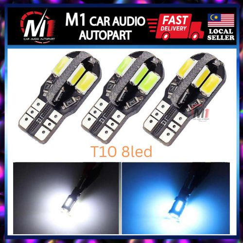 T10 5630 8LED Can-bus รถด้านข้าง Wedge หลอดไฟ Warm White
