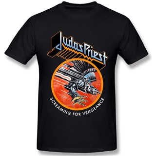 เสื้อยืดผ้าฝ้ายพิมพ์ลายขายดี Yuanl5 {พร้อมส่ง เสื้อยืดแขนสั้น พิมพ์ลาย Judas Priest Great Exercise Work Out พลัสไซซ์ ไซซ