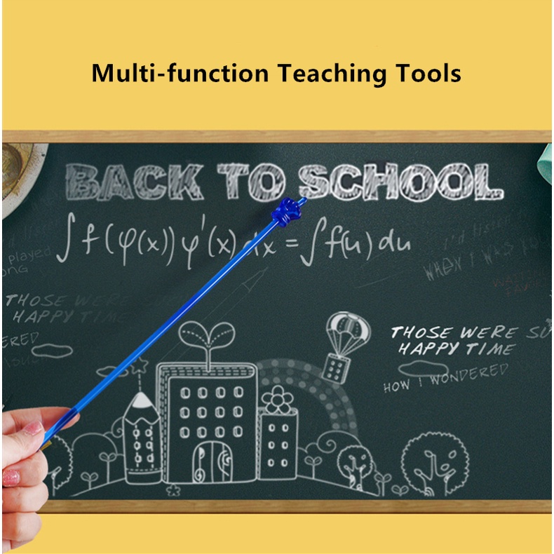 10 สี Early Education อ่าน Stick Montessori การสอนตัวชี้สําหรับห้องเรียนไวท์บอร์ดกระดานดําเด็กการเรียนรู้ Aid - รูปที่ 3