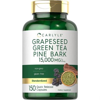 Grapeseed, Green Tea, Pine Bark 15,000mg | 150 Capsules