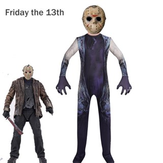 เครื่องแต่งกายคอสเพลย์ Jason Voorhees The 13th Friday น่ารัก สําหรับเด็ก