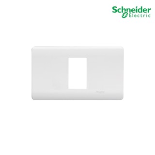 Schneider Electric : ฝาครอบพร้อมตะแกรงเหล็ก ขนาด 1 ช่อง สีขาว | ZENcelo - ชไนเดอร์ | A8401SH_WE | PlugOn