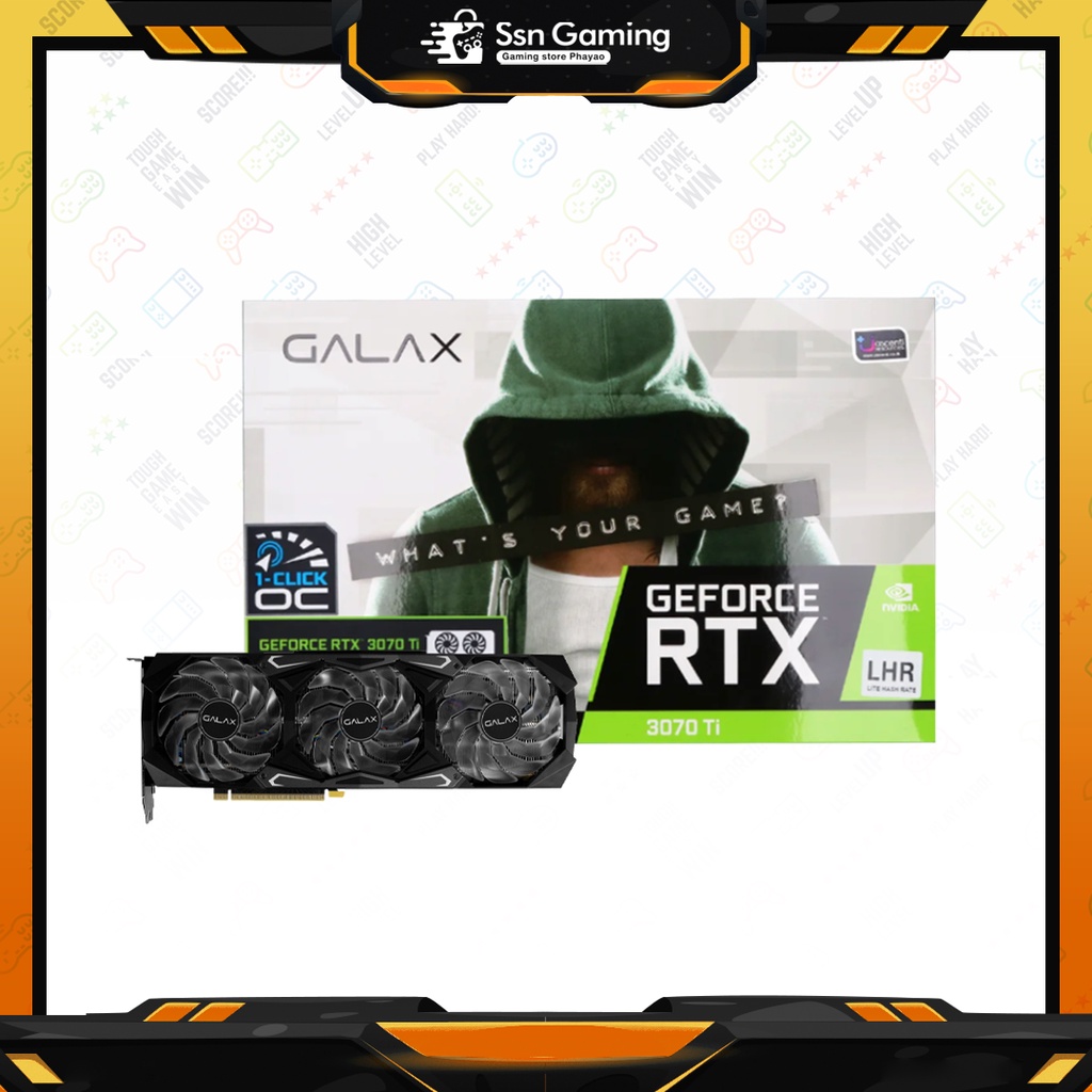 การ์ดจอ Galax Geforce RTX 3070 (1-click oc) 8GB