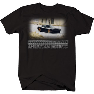 เสื้อผ้าผชLsmtx1 เสื้อยืด ผ้าฝ้าย พิมพ์ลาย Hotrod Dodge Mopar SRT Challenger Racings พลัสไซซ์ สําหรับผู้ชายS-5XL