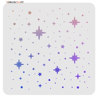 แม่แบบพลาสติก รูปดาว ทรงสี่เหลี่ยม ใช้ซ้ําได้ ขนาด 300x300 ม…