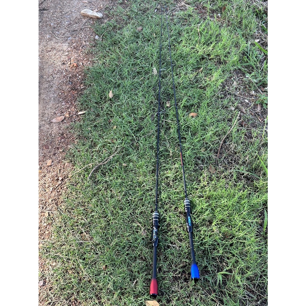 คันเบ็ด UL เวท3-8 ด้ามเบสบอล มีสีเเดงกับน้ำเงิน - รูปที่ 4