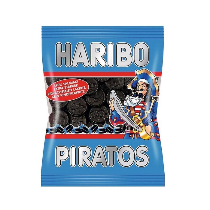 Haribo Piratos 200g ชะเอมมีรสเค็มและเข้มข้น