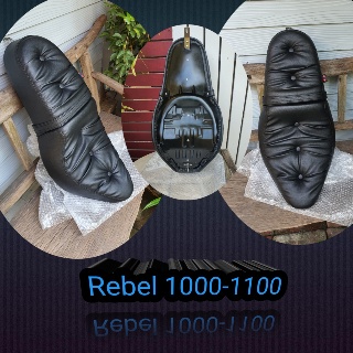 เบาะมอเตอร์ไชค์ทรงสปอร์ตเท่ๆจัดไป เบาะRebel 300-500,rebel1000-1100พร้อมจัดส่ง💯