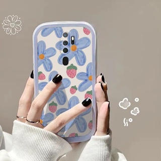 ใหม่ เคสโทรศัพท์มือถือแบบนิ่ม ลายดอกไม้สีม่วง สําหรับ OPPO A9 2020 A5 2020 A5S A5 A3S Reno Reno2 Reno2F