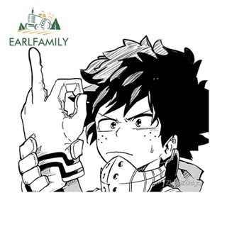 Earlfamily สติกเกอร์ ลายการ์ตูนอนิเมะ My Hero Academia สําหรับติดตกแต่งรถยนต์ แล็ปท็อป กีตาร์ กระเป๋าเดินทาง ขนาด 13 ซม. X10.7 ซม.