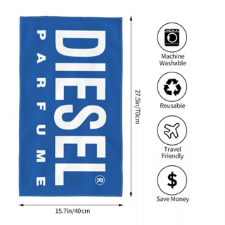 Diesel (2) ผ้าขนหนู ทรงสี่เหลี่ยม ดูดซับน้ํา 70x40 ซม. สําหรับเล่นกีฬา โยคะ ฟิตเนส วิ่ง กลางแจ้ง