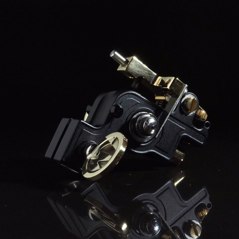 เครื่องสักโรตารี่ สีดำทอง Joker Tattoo Machine Black ปรับระยะชัก Stroke สั้นยาวได้