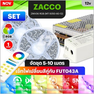 NOV SET ไฟ led เส้น เปลี่ยนสีได้ RGB 5050 IP65 12v (พร้อม Controller)