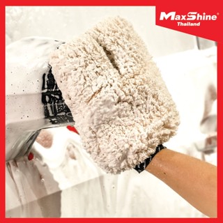 ถุงมือล้างรถ ถุงมือล้างรถไมโครไฟเบอร์ ล้างรถ -  Maxshine Ultra-Plush Microfiber Car Wash Mitt