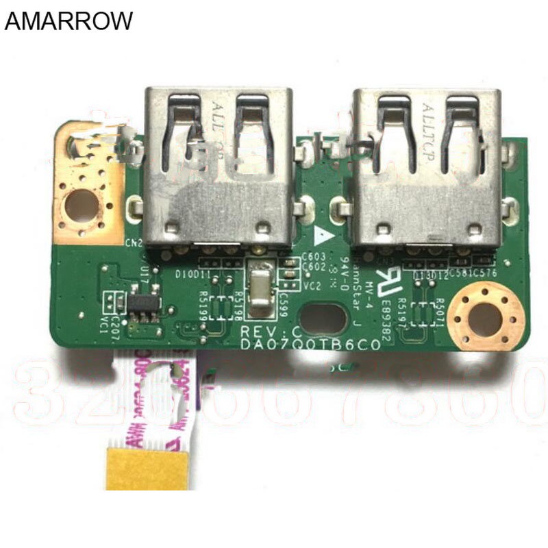 บอร์ด USB แล็ปท็อปสําหรับ Acer E5-411 E1-411 E5-421 E5-471 V3-472 V3-472G P246 pxc2