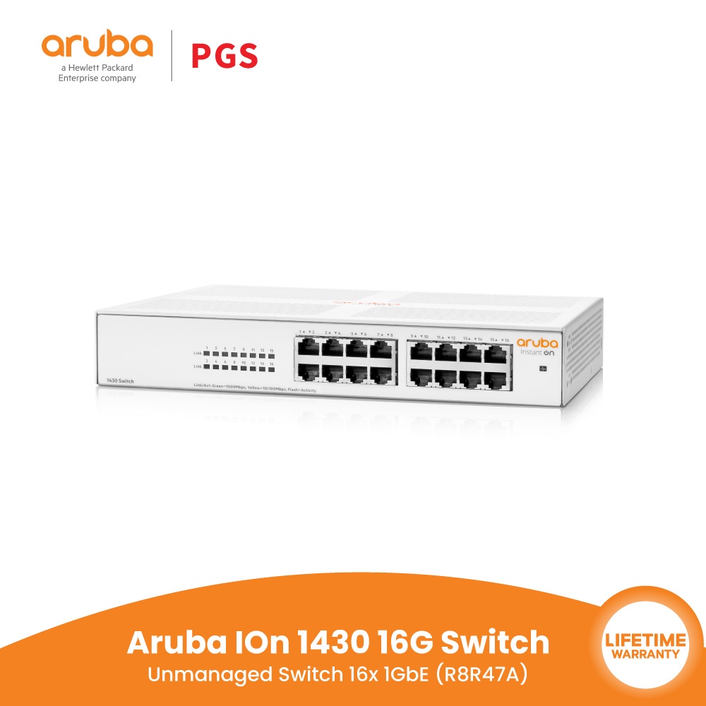 Aruba Instant On 1430 (R8R47A) 16G Switch (เน็ตเวิร์กสวิตซ์)