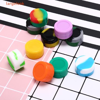 [largelook] 1x silicone containers jars wax dab concentrate honey pots multi use slick 5ml