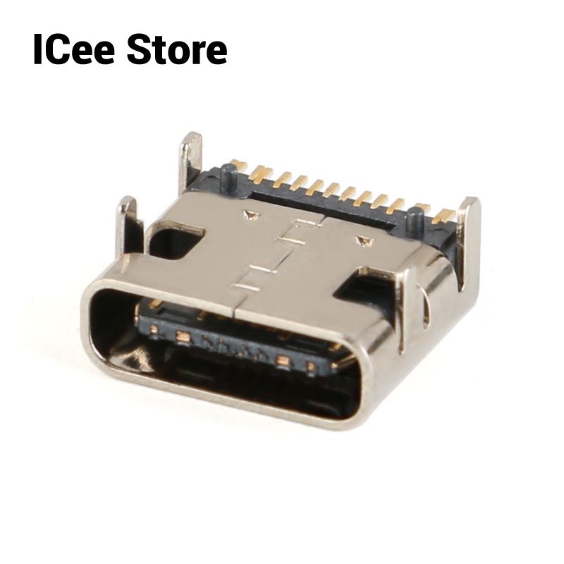 ซ็อกเก็ตเชื่อมต่อ Micro USB-3.1 SMD 16Pin Type-C ตัวเมีย DIP4 Hd สําหรับสมาร์ทโฟน 20 ชิ้น