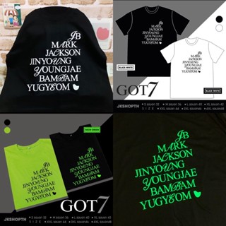 💚เสื้อ #GOT7 |  Last piece ขาว ดำ เขียวนีออน