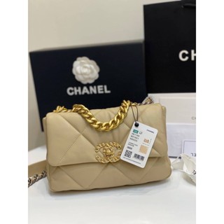 ✅Chanel 19flap  ✅Grade : ออริ หนังแท้💯 ✅size :26cm  ✅full box set:box+invoice+card+paperbag+dust bag+ribbon +flower