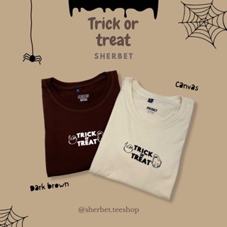 sherbettee|เสื้อยืดลาย trick or treat