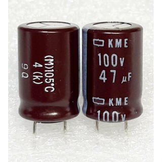 NCC Nippon Chemi-Con KME 47uf 100v (ตัดขา) capacitor ตัวเก็บประจุ คาปาซิเตอร์