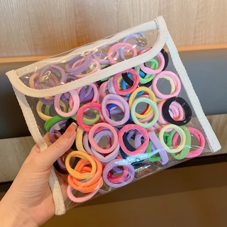 ยางรัดผมหางม้า แบบยืดหยุ่น เส้นผ่าศูนย์กลาง 3.5 ซม. ทนทาน 32 ชิ้น
