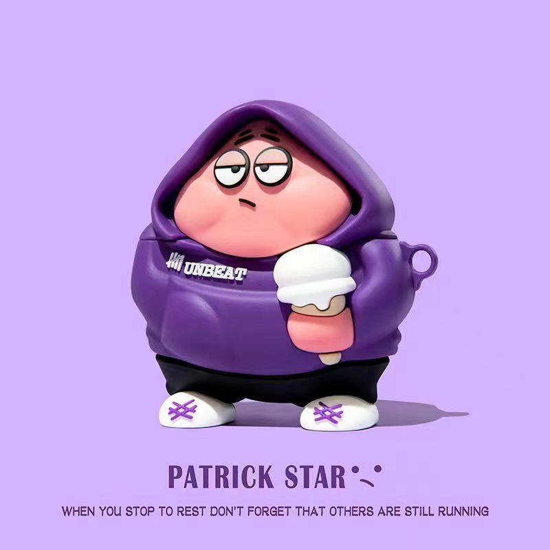 TWS i12 หูฟังบลูทูธไร้สายลาย PATRICK STARและSPONGBOB สุดน่ารักพร้อมไมโครโฟนแบบพกพา