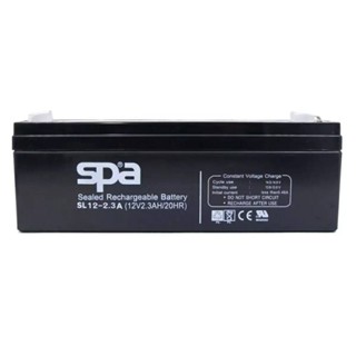 แบตเตอรี่แห้ง สำรองไฟ 12V 2.3Ah Spa (SLA Battery แบต UPS/ไฟฉุกเฉิน/ระบบเตือนภัย) ประกัน 1 ปี