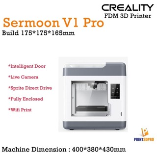 3D Printer Creality Sermoon V1 Pro Build 175*175*165mm Sprinter Extruder , Fully endclosure , Built In Live Camera