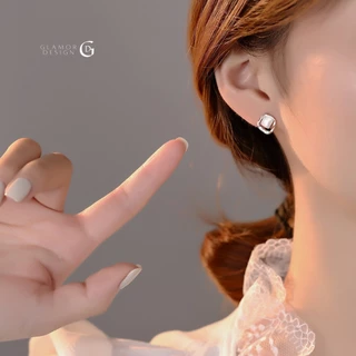 GLAMOR✨ต่างหูเงินแท้ Rich Opal ต่างหูเพชร ต่างหูแฟชั่น ตุ้มหูเงินแท้ ต่างหูเกาหลี ต่างหูสวยๆ