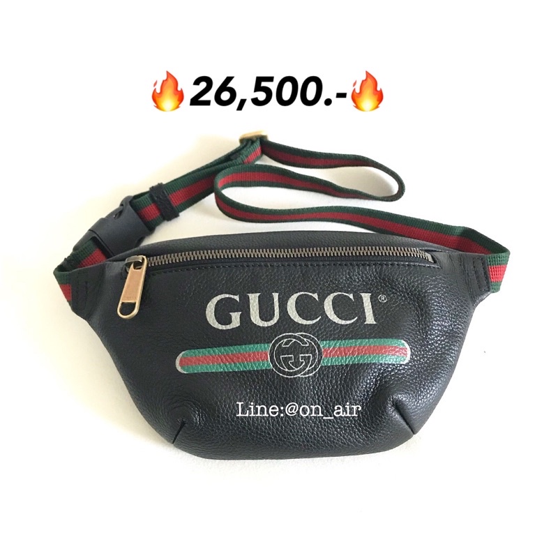 New gucci print small leather belt bag สุดฮิต on.air.brandname ThaiPick