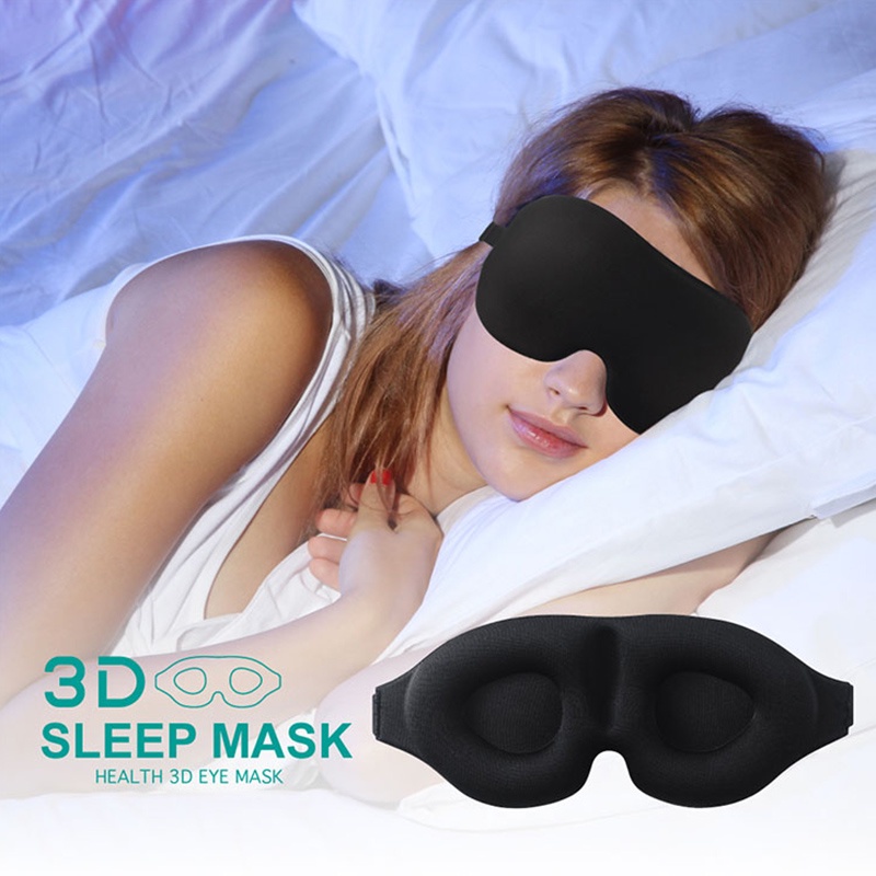 หน้ากากปิดตานอนหลับ 3D ป้องกันแสง ระบายอากาศ ปิดกั้นสายตา / ความดันเป็นศูนย์