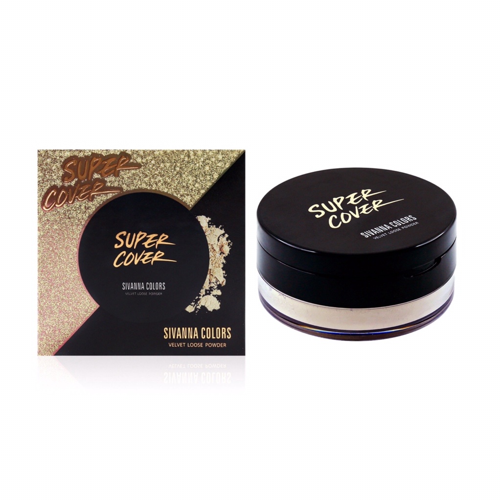 HF6050 SIVANNA COLORS VELVET LOOSE POWDER ซีเวนน่า คัลเลอร์ส เวลเวท ลูส พาวเดอร์ แป้งฝุ่น เนื้อละเอียด คุมมัน