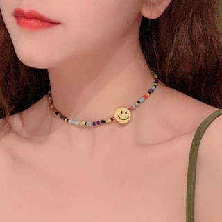 🙂สร้อยคอลูกปัด หน้ายิ้ม😊