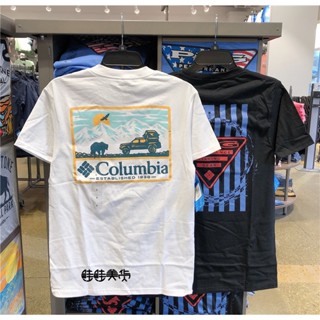 เสื้อยืดแขนสั้นลําลอง พิมพ์ลายโลโก้ Salmon New York GO Columbia เหมาะกับฤดูใบไม้ผลิ และฤดูร้อน สําหรับผู้ชาย