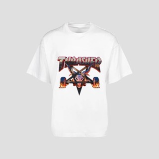 Tee ชุดเซ็ต 2 ชิ้น เสื้อวันพีช - เสื้อยืด Thrasher เสื้อเชิ้ตผ้าฝ้ายคลาสสิก UnisexT เสื้อเชิ้ตใหม่