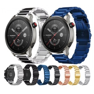 Amazfit GTR 4 สายนาฬิกาข้อมือสมาร์ทวอทช์ สายรัดข้อมือสเตนเลส Amazfit GTR 3 2 GTR 3 Pro GTR 2E สายรัดข้อมือโลหะ