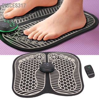 Pisces317 Heated Foot Massage Pad USB Folding LCD Screen 8 Modes 19 Gear Remote Control Portable Massager