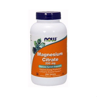 NOW Foods, Magnesium Citrate, 200 mg, 250 Tablets