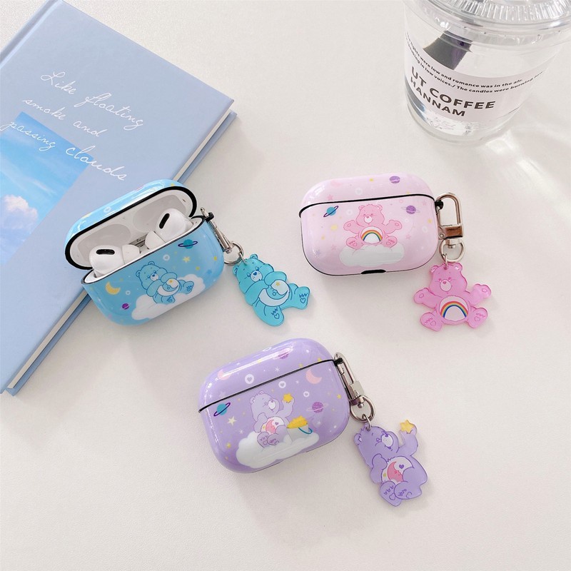 Bear Rainbow Bears Candy Bear การ์ตูนน่ารัก AirPods Pro case Care AirPods 1 2 Cover Soft case