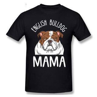 เสื้อผู้ชายเท่ 2021 แฟชั่นกราฟิกเสื้อยืดการ์ตูนอะนิเมะภาษาอังกฤษ Bulldog แม่แขนสั้นผู้ชายลําลอง o-คอผ้าฝ้าย 100% เสื้อยื