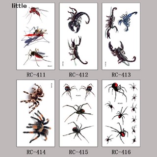 thlittle 3D Spider Scorpion Temporary Tattoo Stickers Halloween Fake Tattoo Body Art Boutique