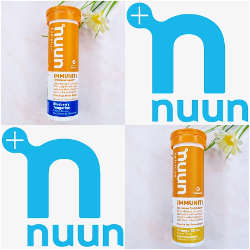 [Nuun®] Hydration Immunity For Immune System Support Tablets 10 Servings อาหารเสริม แบบเม็ดฟู่